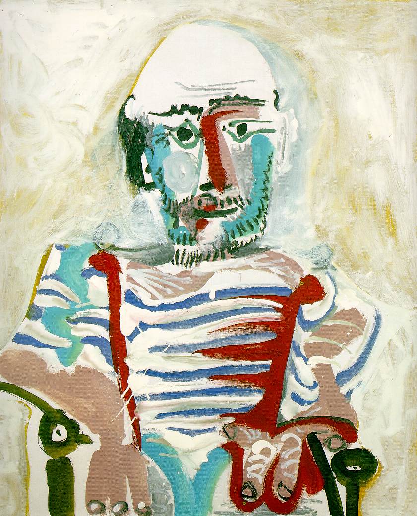 Picasso Seated man. Self-portrait 1965
